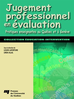 cover image of Jugement professionnel en évaluation